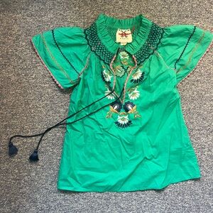 Figue- Rosie Top in GREEN, never worn